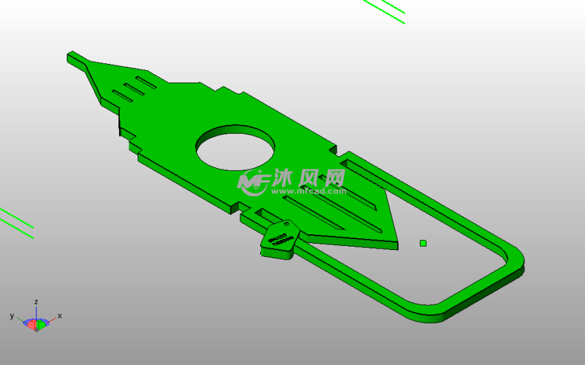 小房子书签斜视图