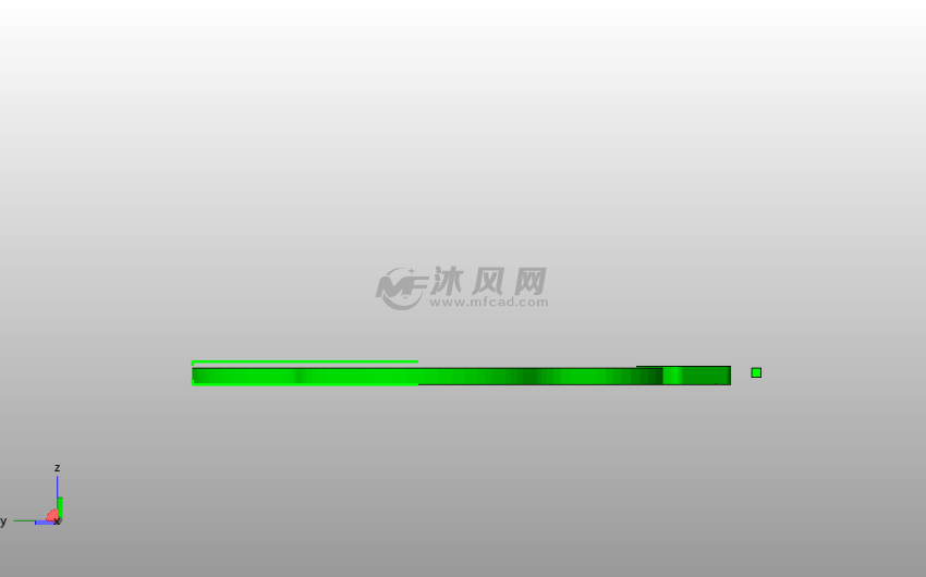 小熊脚印书签侧视图