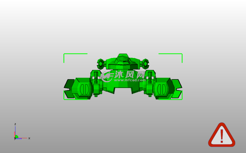 星际战争地面装甲坦克主视图