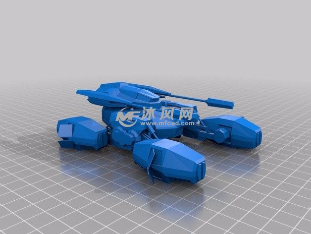 星际战争地面装甲坦克斜视图