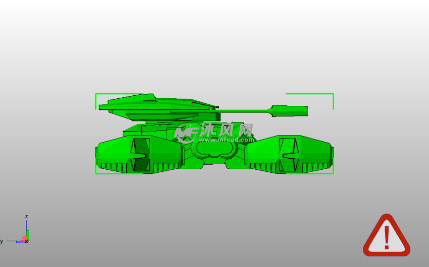 星际战争地面装甲坦克侧视图