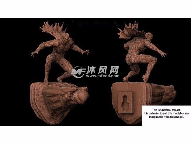  蜘蛛人模型效果图