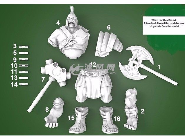 装甲巨人零件图