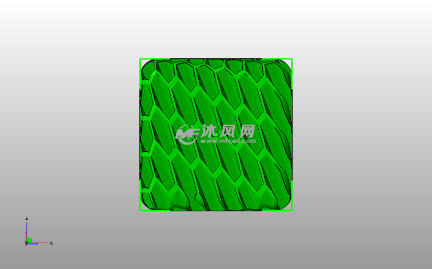 桌面蜂窝笔筒主视图