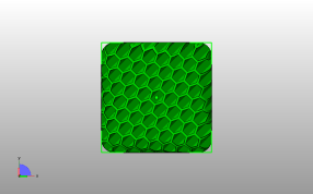 桌面蜂窝笔筒俯视图