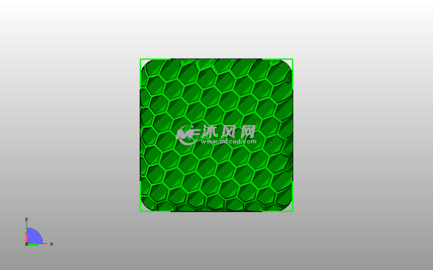 桌面蜂窝笔筒俯视图