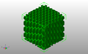 桌面蜂窝笔筒斜视图