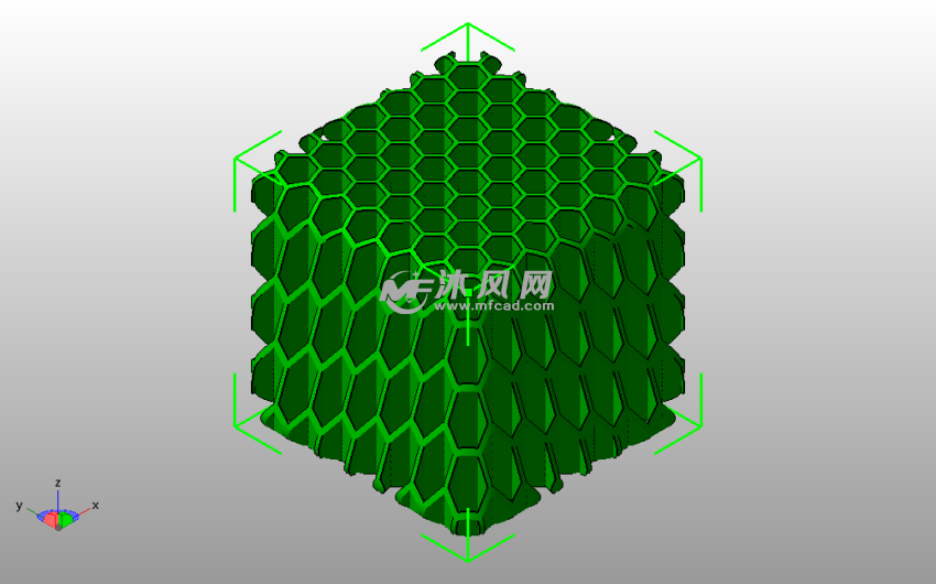 桌面蜂窝笔筒斜视图