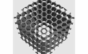 桌面蜂窝笔筒透视图