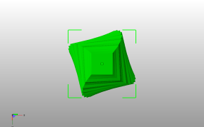 螺旋台阶花瓶俯视图