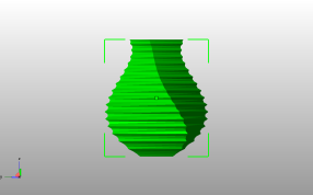 螺旋台阶花瓶主视图