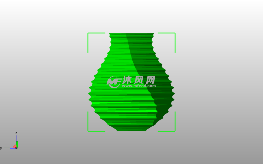 螺旋台阶花瓶主视图