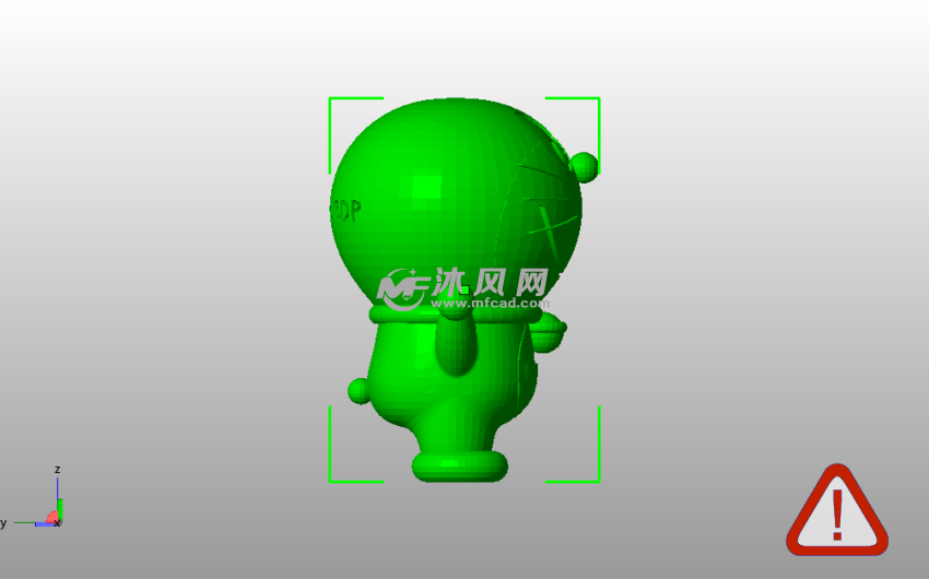 哆啦A梦模型侧视图