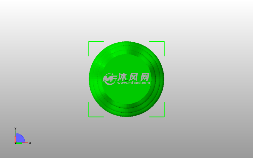 大肚子螺纹花瓶俯视图