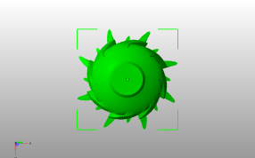 菠萝大叶花瓶底视图