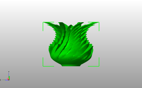 菠萝大叶花瓶主视图