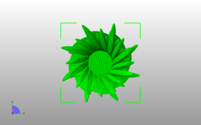 菠萝大叶花瓶俯视图