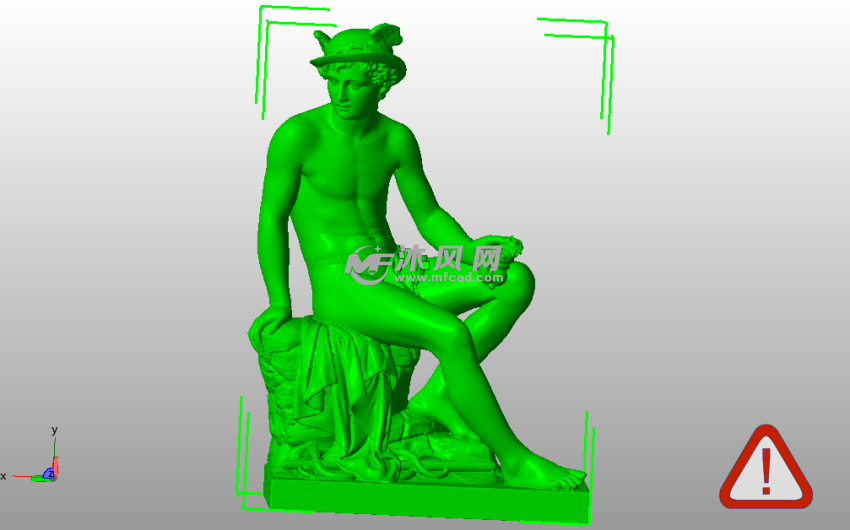  洗澡的少年主视图