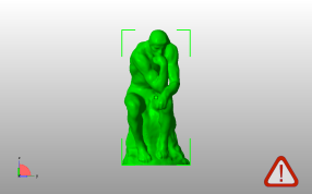 思想者雕像主视图