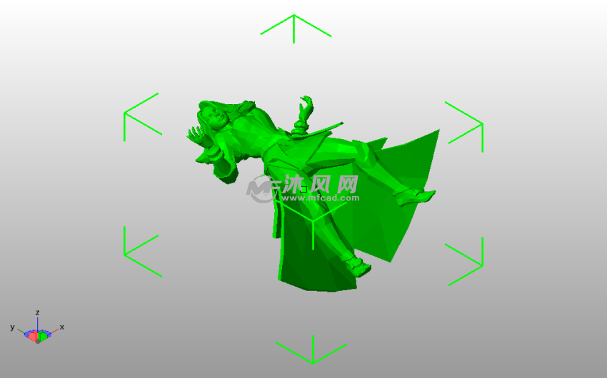 杀手丽娜雕像斜视图