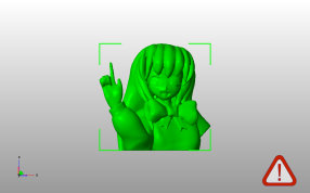 卡通人物雕像主视图