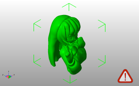 卡通人物雕像斜视图