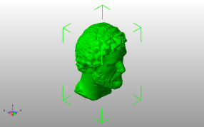 皇帝安东尼皮乌斯的大理石人像斜视图