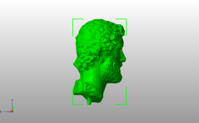 皇帝安东尼皮乌斯的大理石人像侧视图