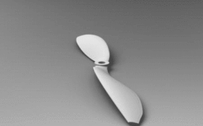 无人机螺旋桨模型旋转示意图