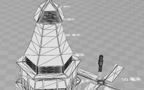 魔幻小风车模型-白色