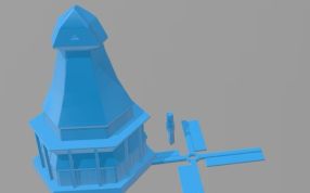 魔幻小风车模型渲染色