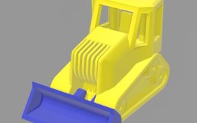 小铲土机模型歇正面