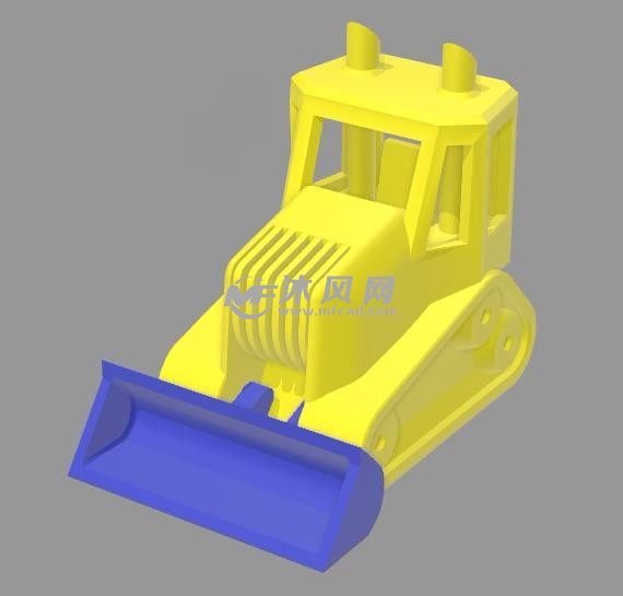 小铲土机模型歇正面