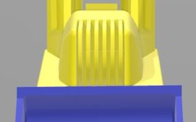 小铲土机模型正面