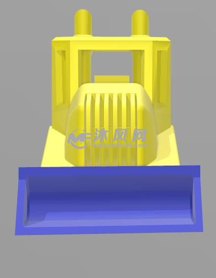 小铲土机模型正面