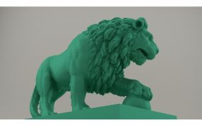 3D扫描狮子-主视图