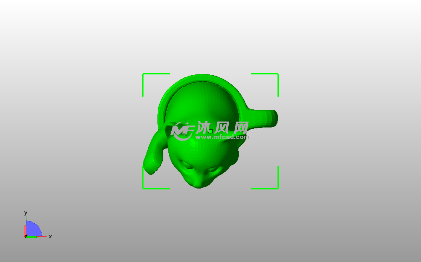  杯中的小猫俯视图