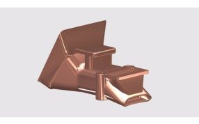 打印机鼓风机罩后视图