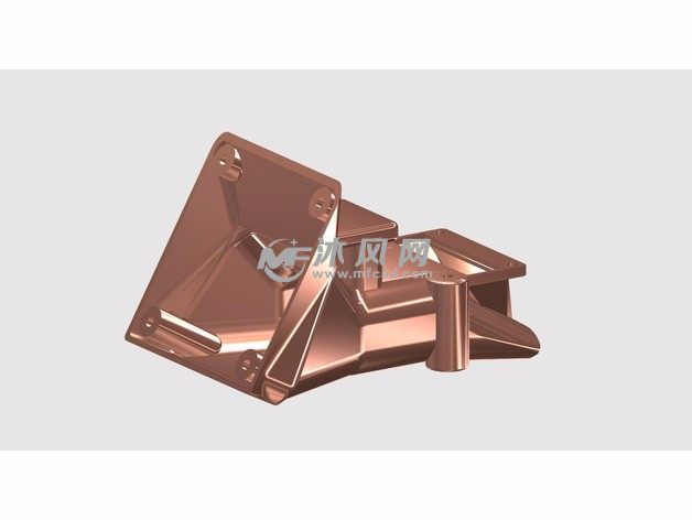 打印机鼓风机罩主视图