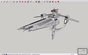 吉尔伽美什宇宙飞船斜视图