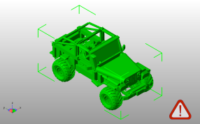 吉普车模型斜视图