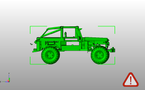 吉普车模型侧视图