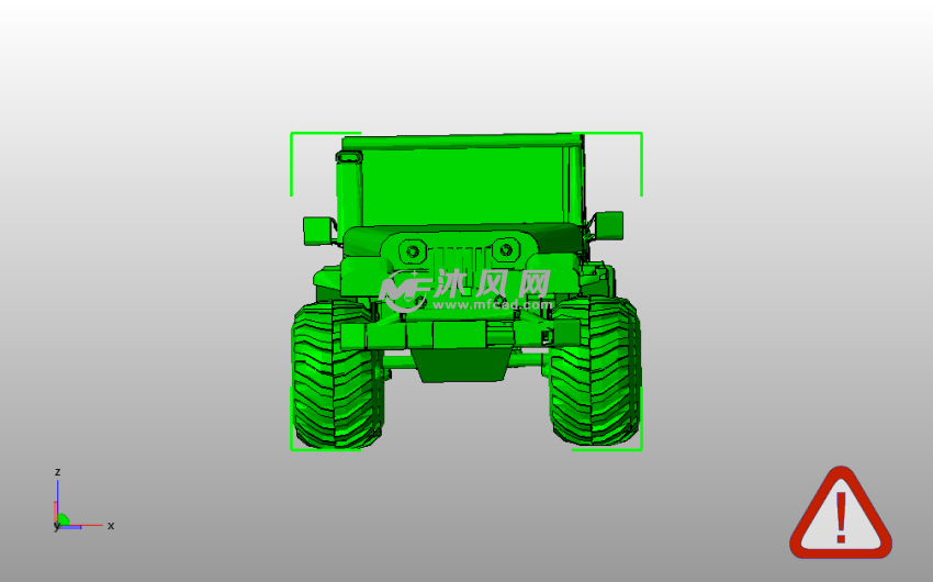 吉普车模型主视图
