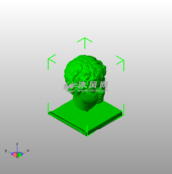 卡拉卡拉头像斜视图