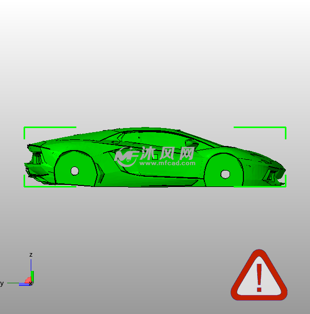 兰博基尼侧视图