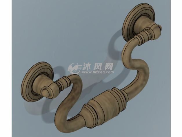  门拉手模型效果图