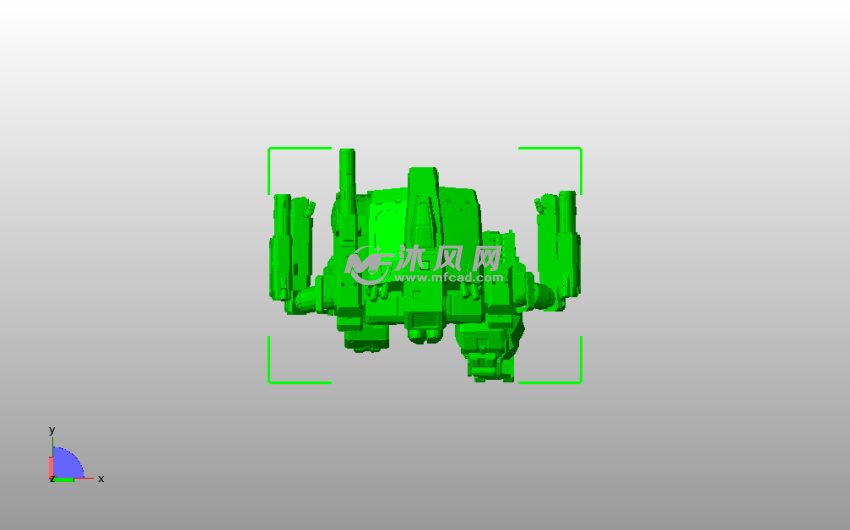 机甲战士俯视图