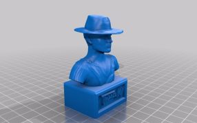 特伦斯·希尔半身像模型图