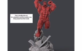 红浩克模型效果图