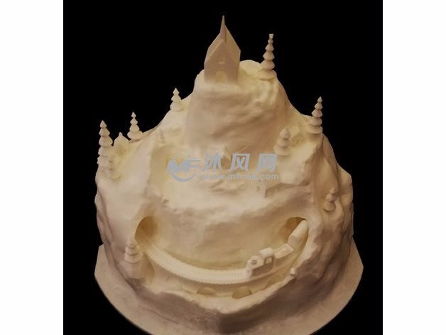 圣诞节小雕像后视图